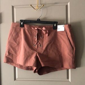 EXPRESS Midrise lace up shorts